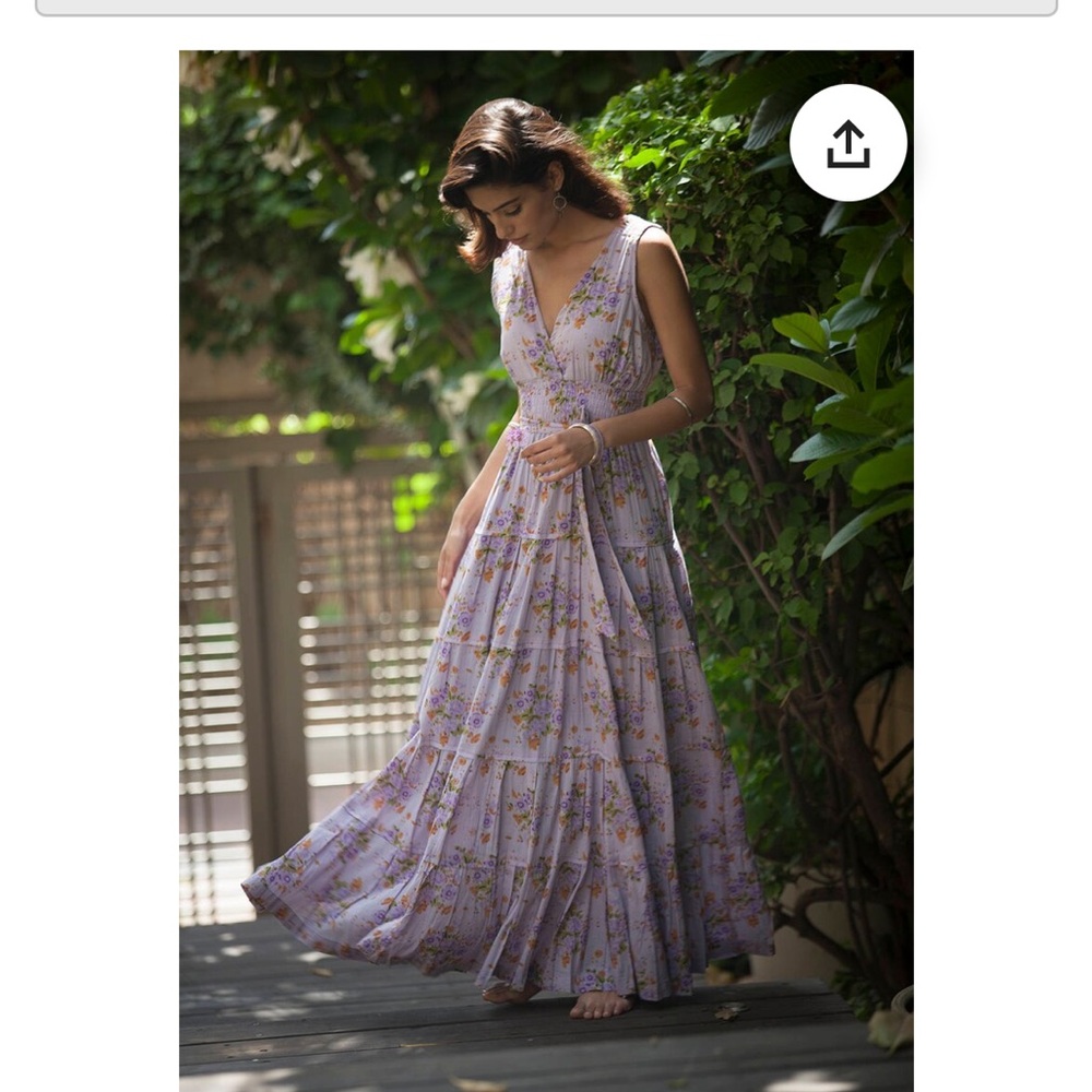 Annabella Lavender Floral Maxi Dress